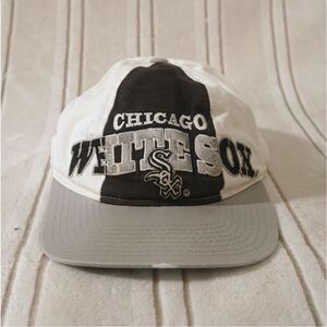 Vintage 90s White Sox Starter Tri Power Snapback Hat